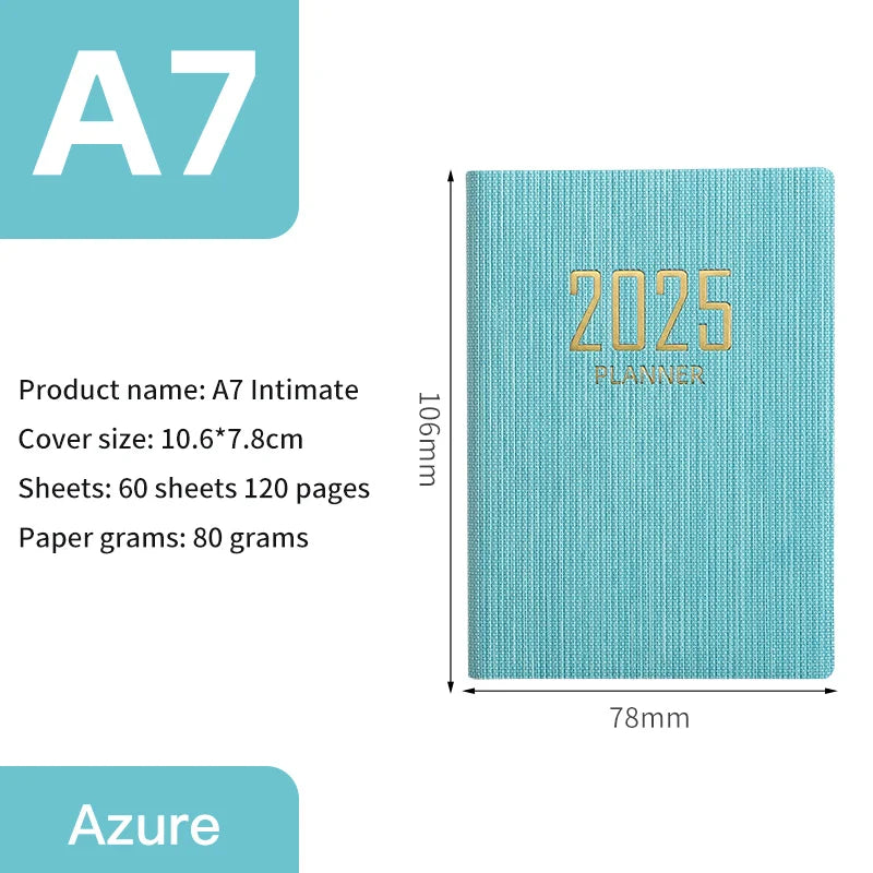 A7 Pocket Planner Calendar Journal