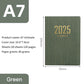 A7 Pocket Planner Calendar Journal