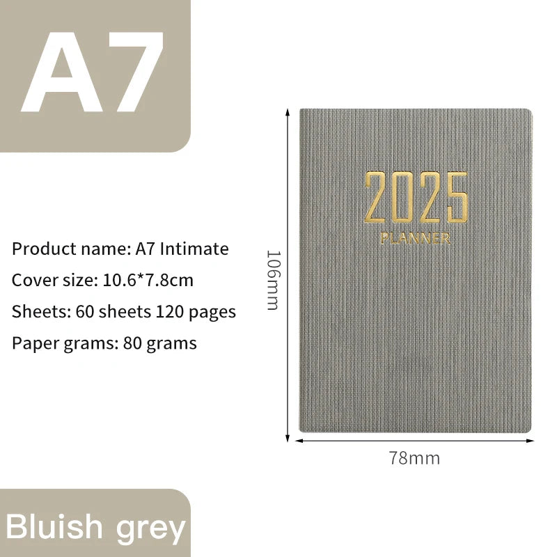 A7 Pocket Planner Calendar Journal