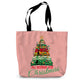 All Booked for Christmas Canvas Tote Bag