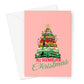 All Booked for Christmas Greeting Card
