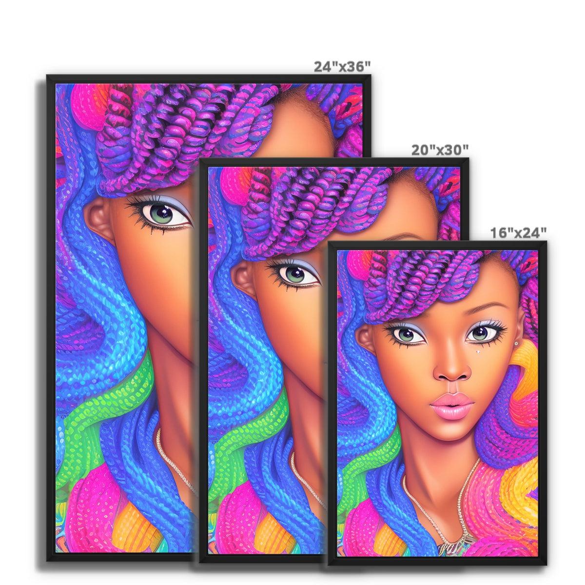 Barbie Braided Framed Canvas