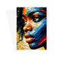 Black Woman Abstract Artwork II Greeting Card