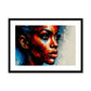 Black Woman Abstract Artwork III Framed & Mounted Print