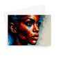 Black Woman Abstract Artwork III Greeting Card