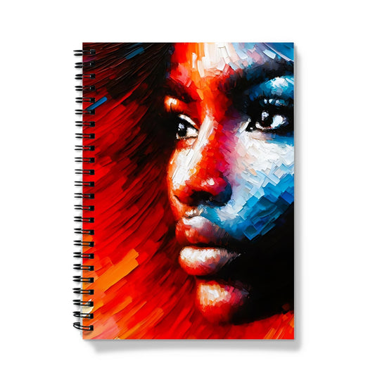 Black Woman Abstract Artwork IV Notebook