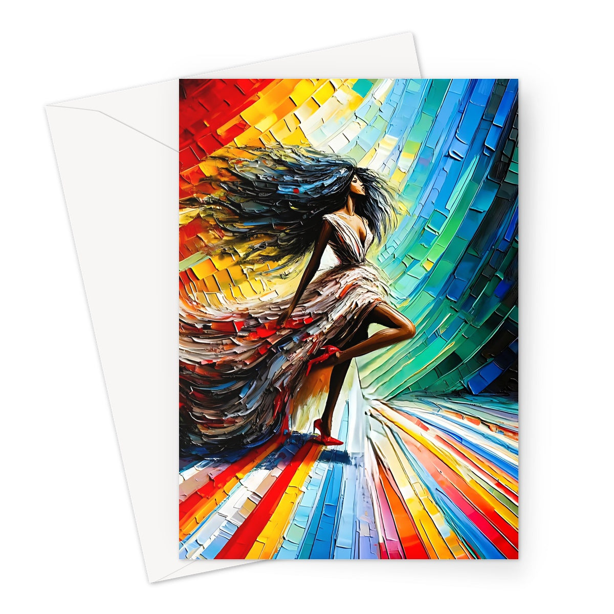 Black Woman Art Greeting Card