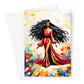 Black Woman Art Greeting Card