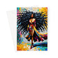 Black Woman Art Greeting Card