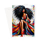 Black Woman Art Greeting Card