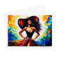 Black Woman Art Print Greeting Card