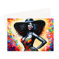 Black Woman Art Print Greeting Card