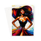 Black Woman Art Print Greeting Card