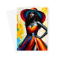 Black Woman Art Print Greeting Card