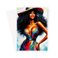 Black Woman Art Print Greeting Card