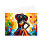 Black Woman Art Print Greeting Card