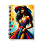 Black Woman Art Print Notebook