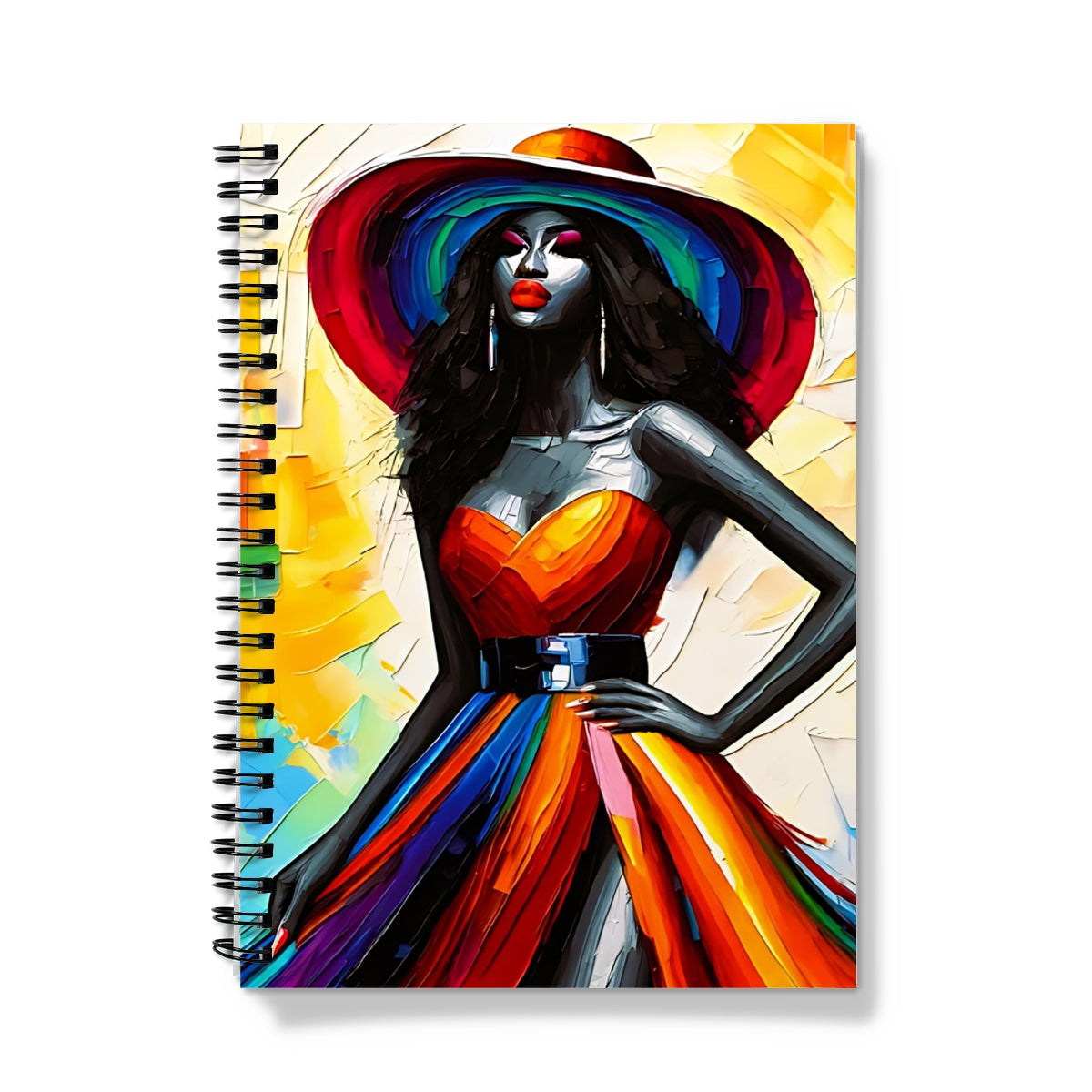 Black Woman Art Print Notebook