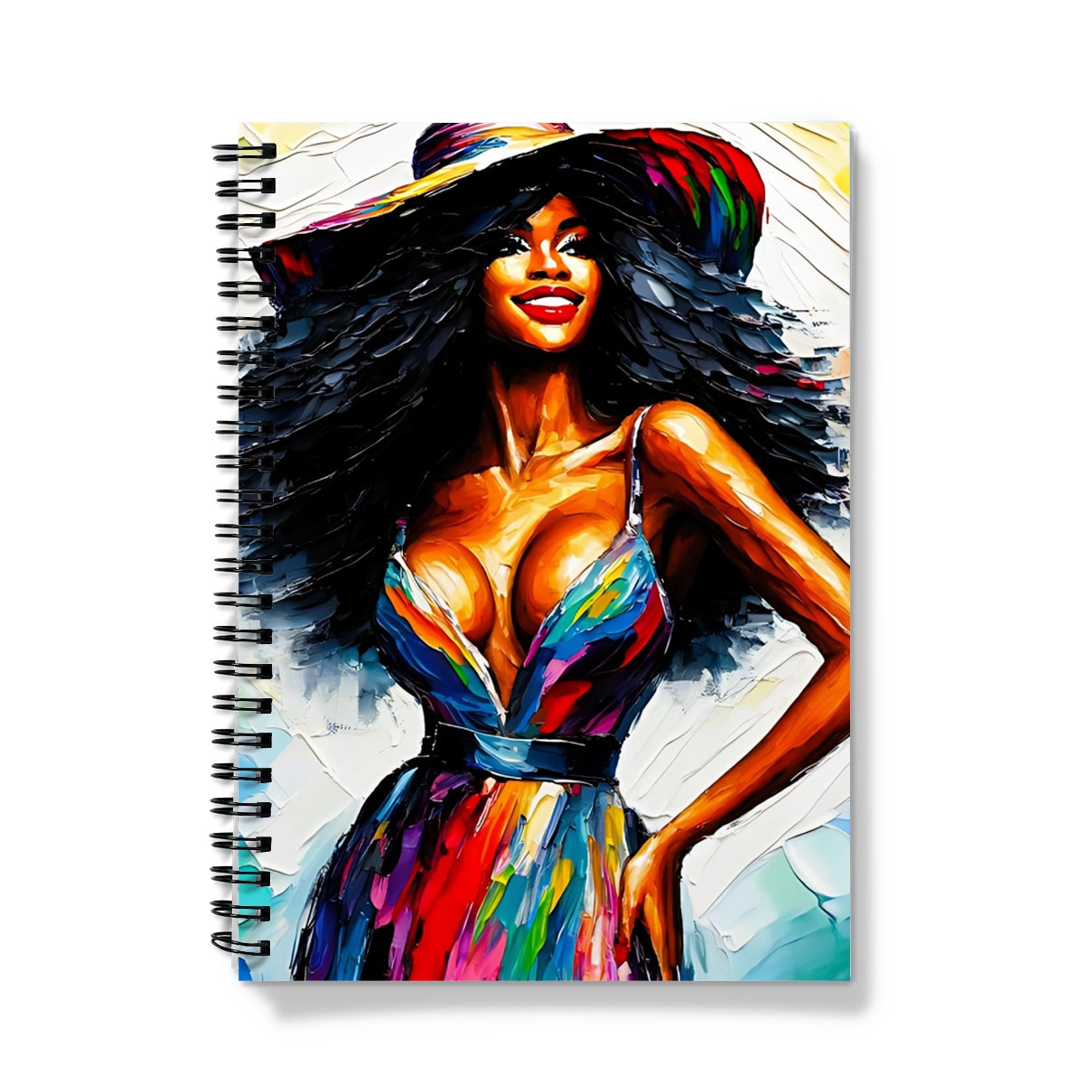 Black Woman Art Print Notebook