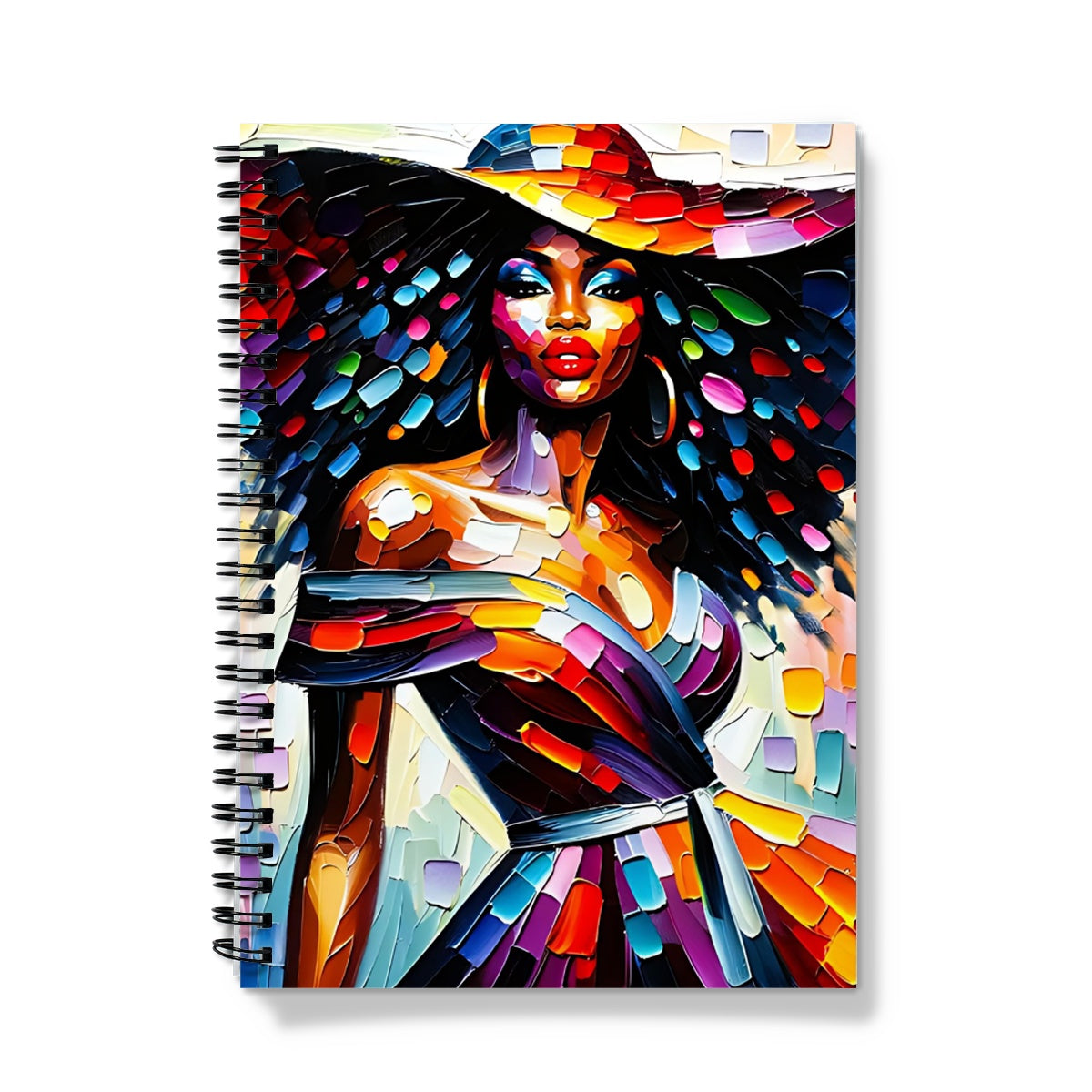 Black Woman Art Print Notebook