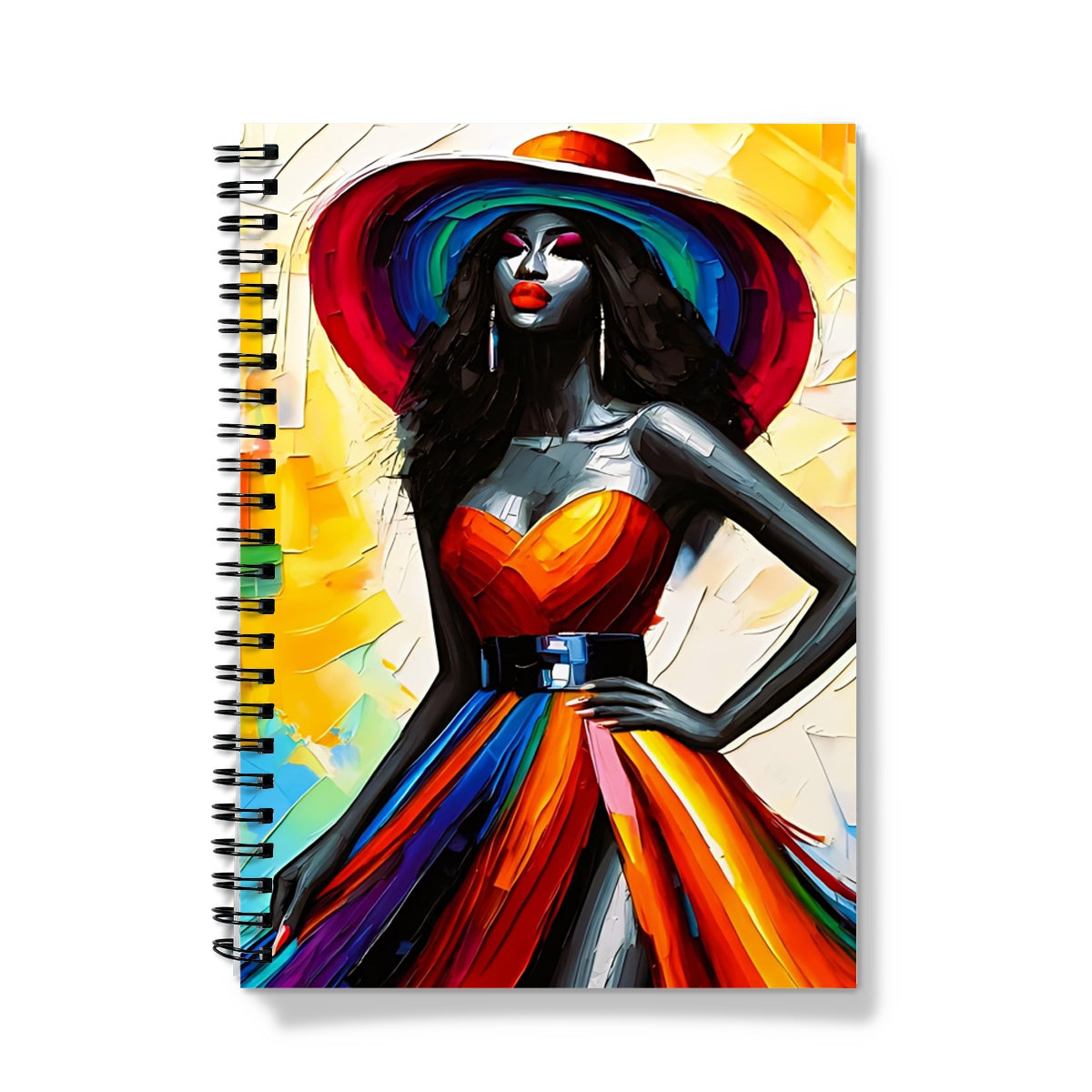 Black Woman Art Print Notebook