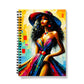 Black Woman Art Print Notebook