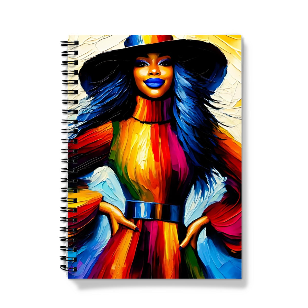 Black Woman Art Print Notebook