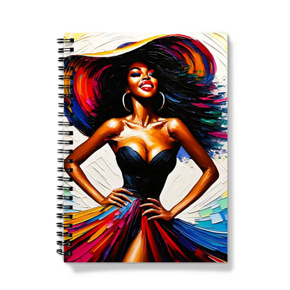 Black Woman Art Print Notebook