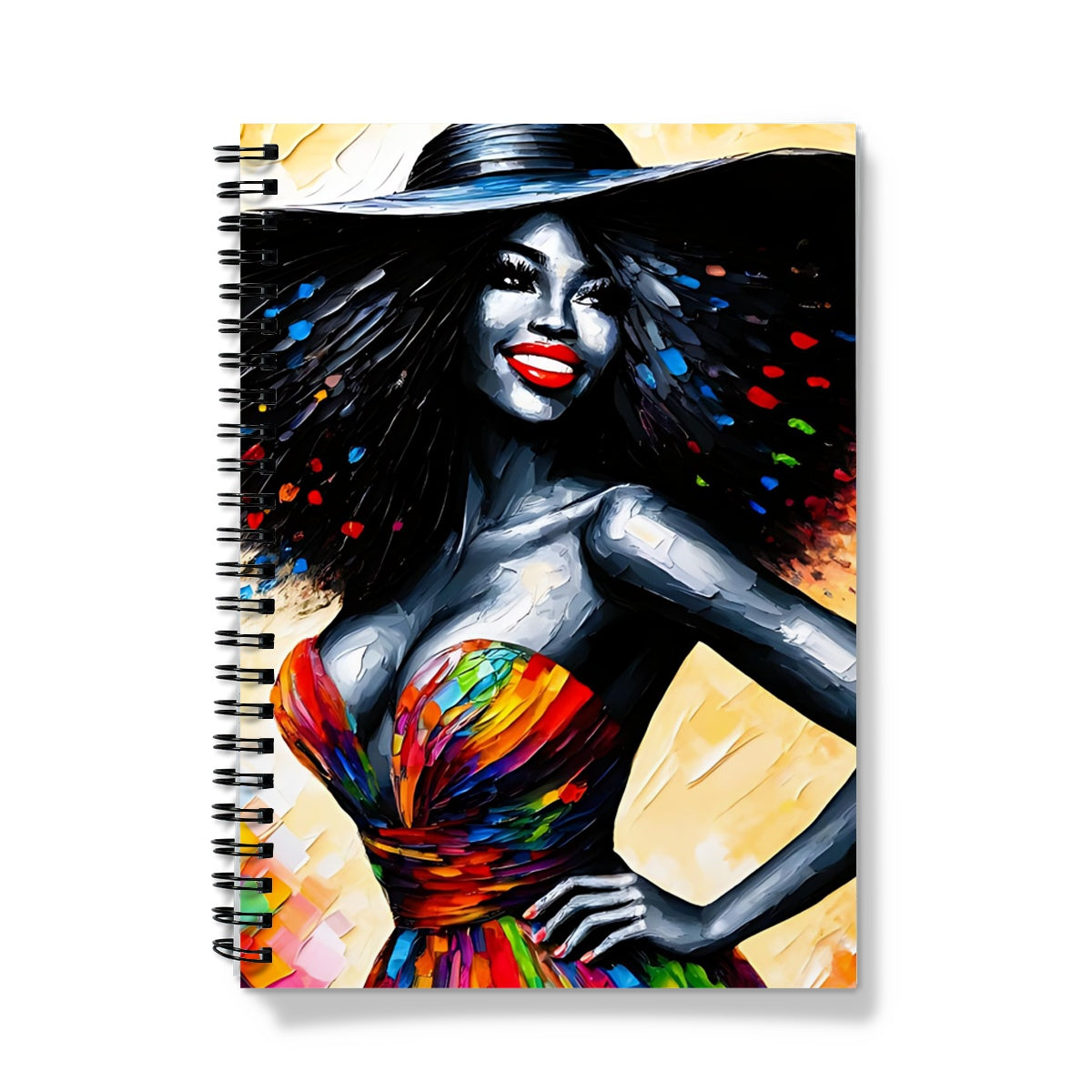 Black Woman Art Print Notebook