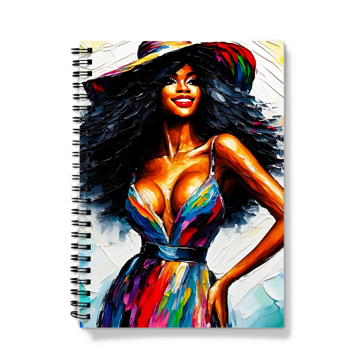 Black Woman Art Print Notebook