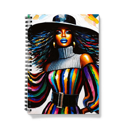 Black Woman Art Print Notebook