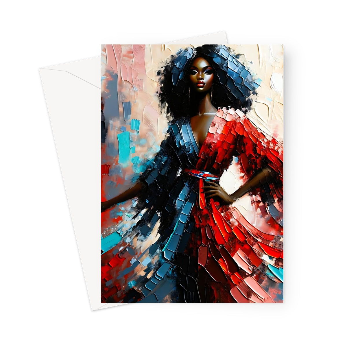 Black Woman Artwork  Greeting Card