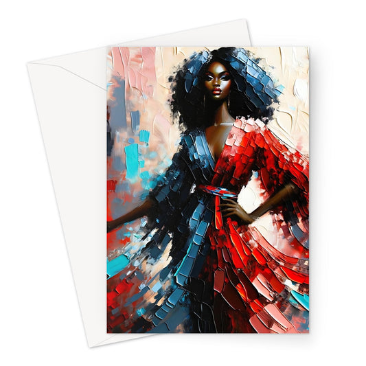 Black Woman Artwork  Greeting Card