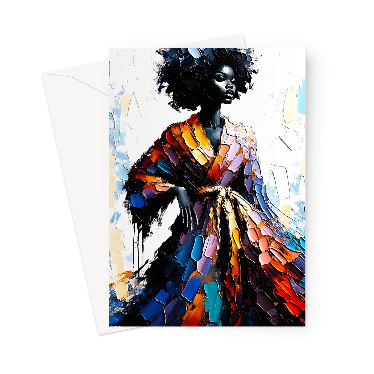 Black Woman Artwork II Greeting Card