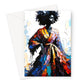 Black Woman Artwork II Greeting Card