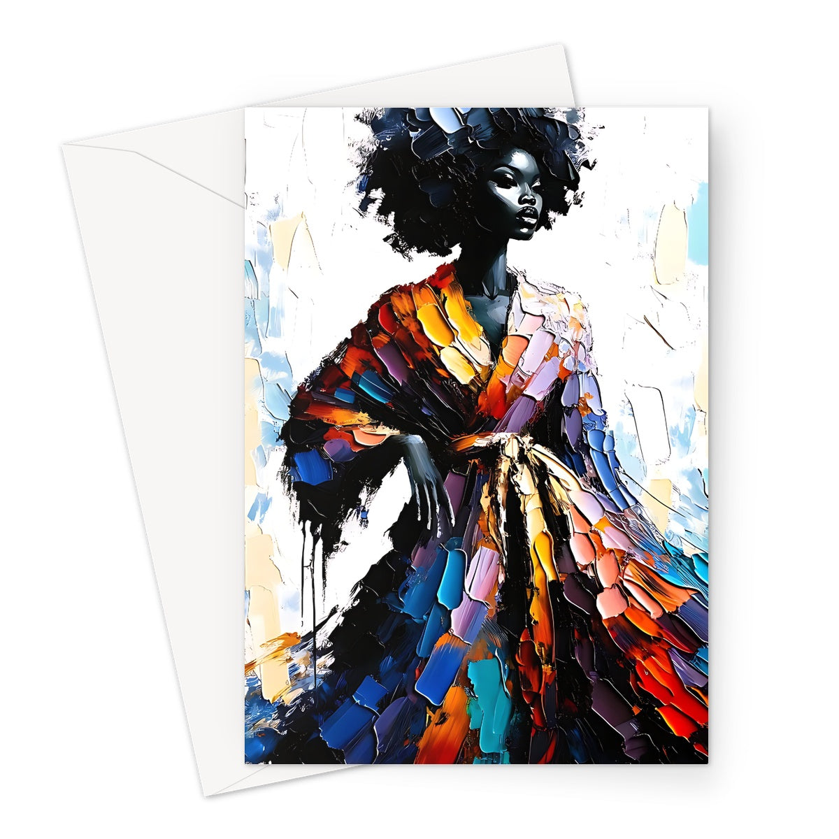 Black Woman Artwork II Greeting Card