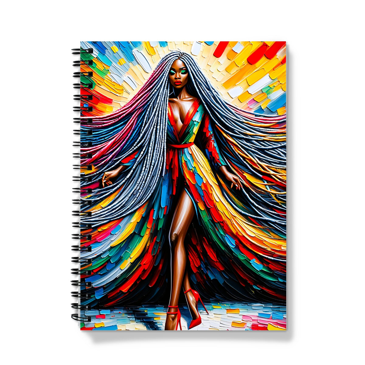 Black Woman Artwork  Notebook