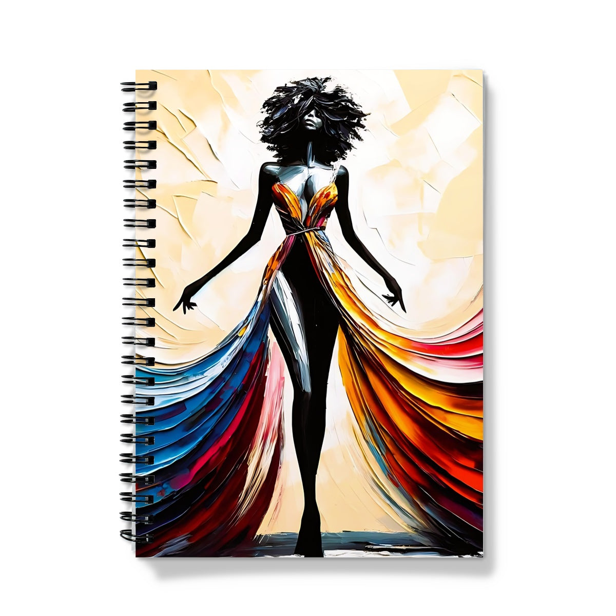 Black Woman Artwork VI Notebook