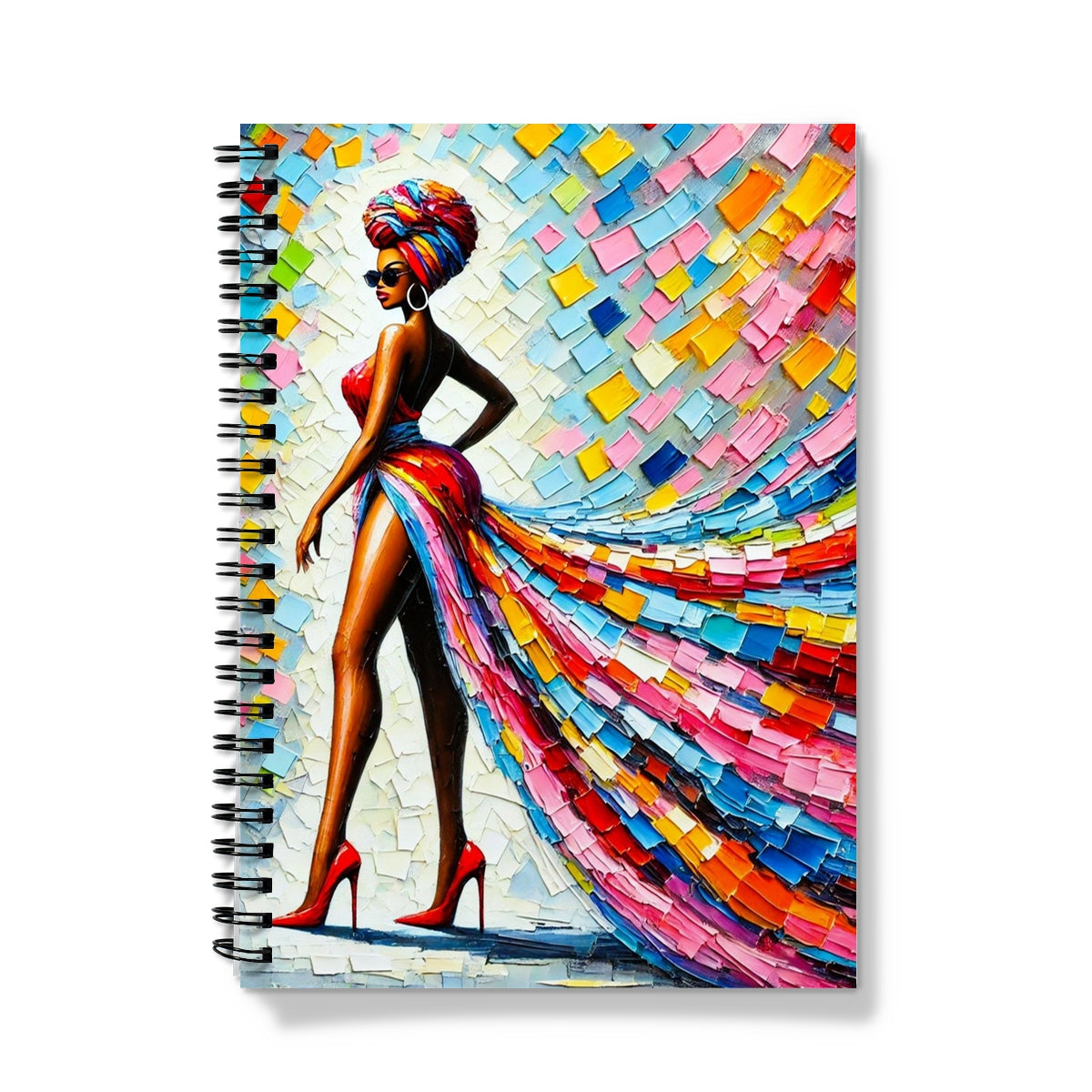 Black Women Art Painting Notebook