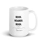 Book Reader Book Lover White Glossy Mug