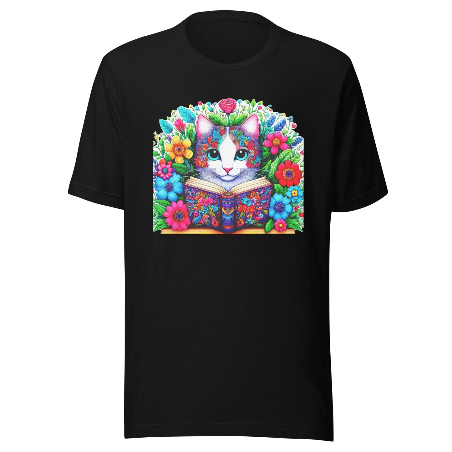 Bookish Cat Book Lover Unisex T-shirt