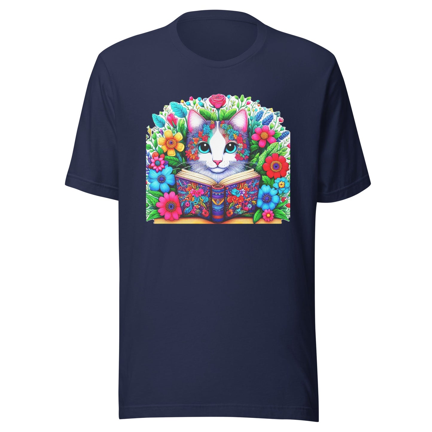 Bookish Cat Book Lover Unisex T-shirt