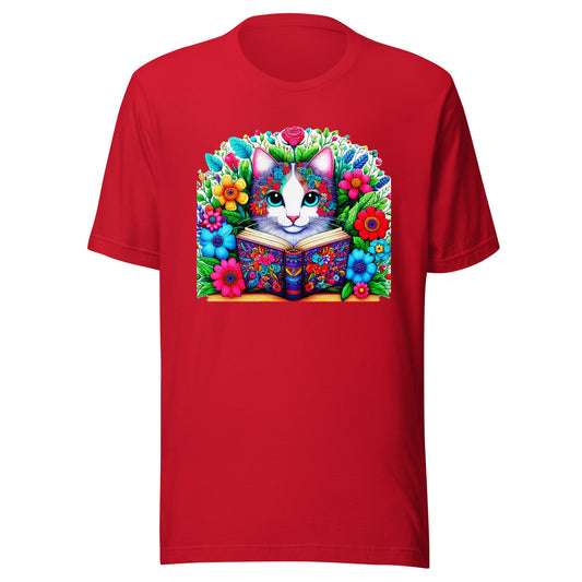 Bookish Cat Book Lover Unisex T-shirt