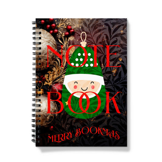 Booklovers Christmas Spiral Notebook