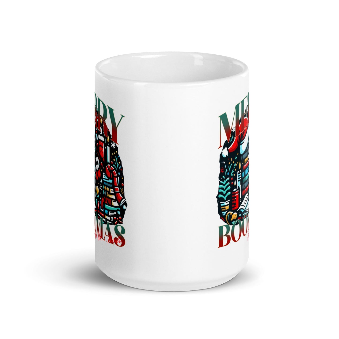 Bookmas White Glossy Ceramic Mug