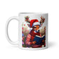 Bookworm Christmas White Glossy Mug