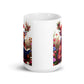 Bookworm Christmas White Glossy Mug