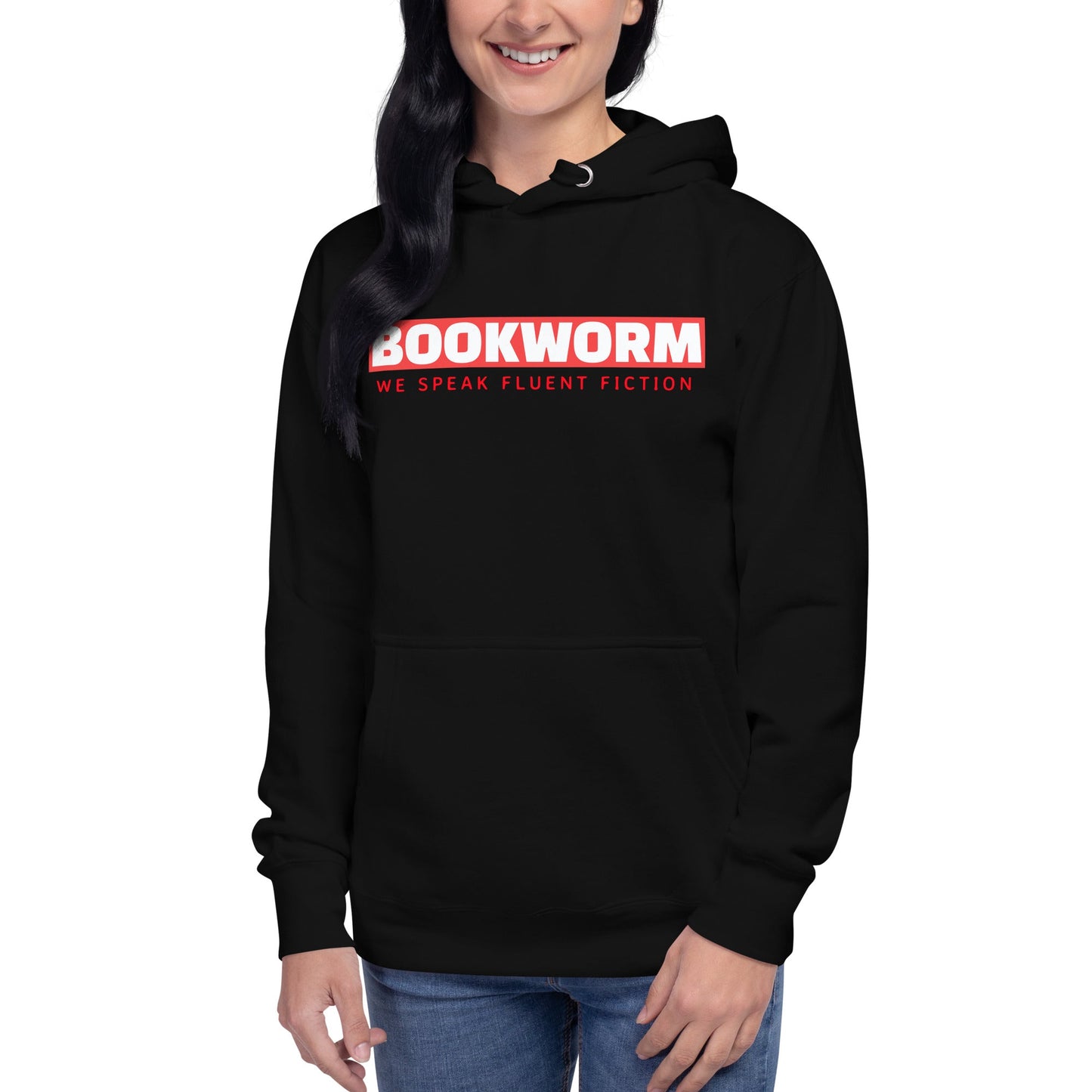 Bookworm We Speak Fluent Fiction Women's Hoodie