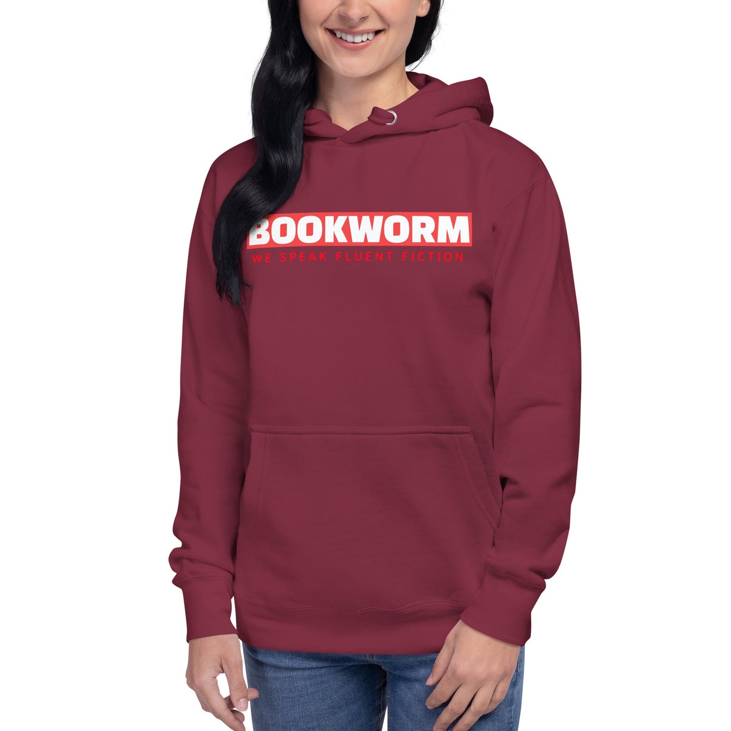 Bookworm We Speak Fluent Fiction Women's Hoodie