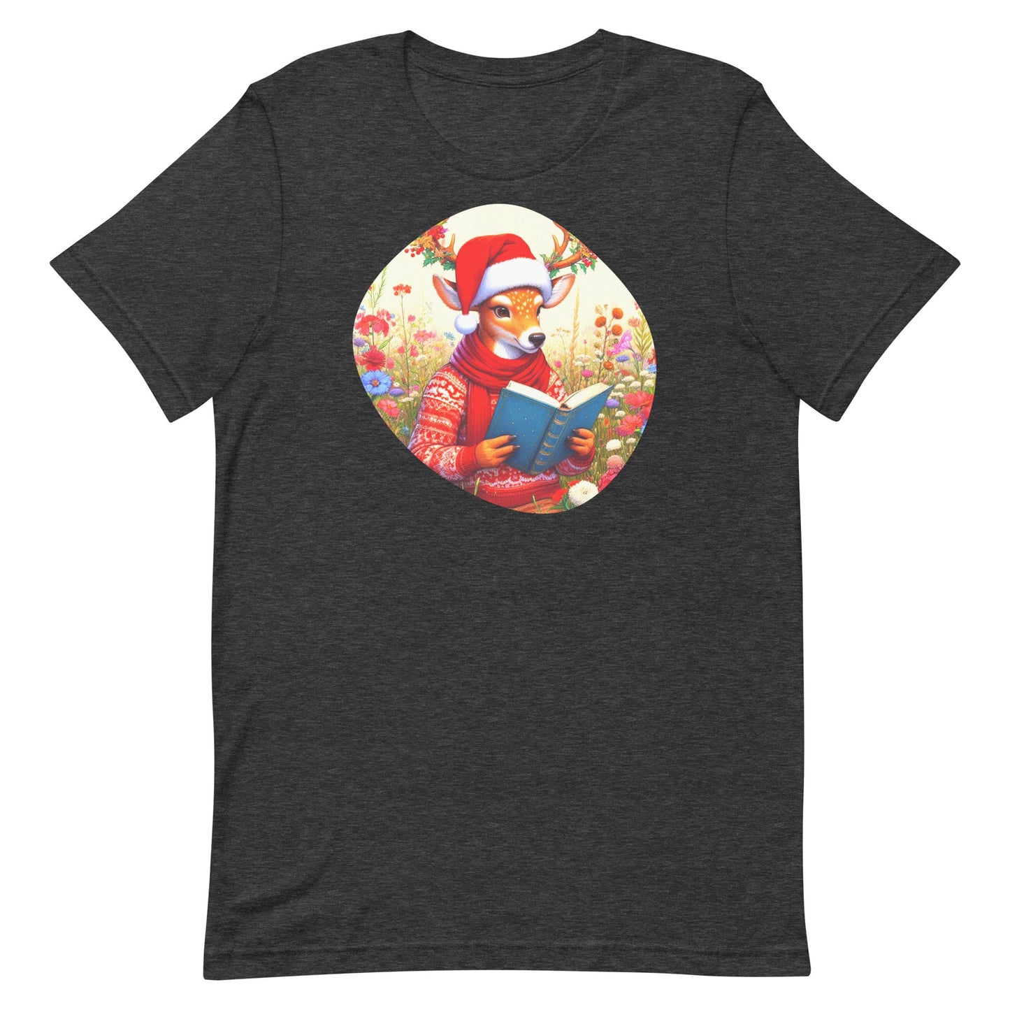 Christmas Bookworm Unisex T-shirt